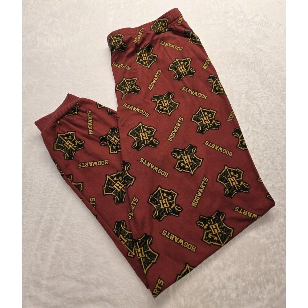 Harry Potter Hogwarts Pajama Pants Men's Red Lounge Pants XL